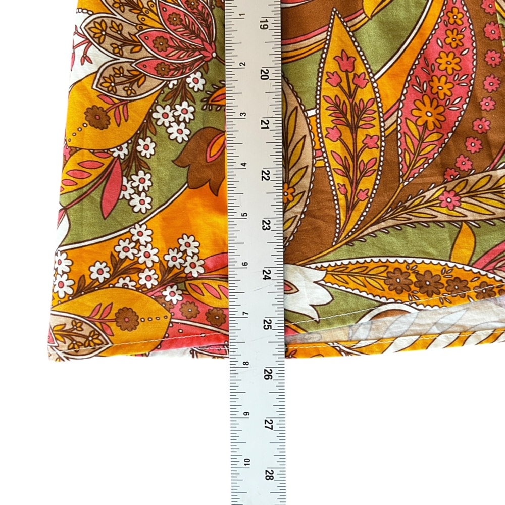 NWT Gianni Bini Ruby Paisley V-Neck Sleeveless Mini Dress 70's Style Cutouts Sz0 - Picture 15 of 15